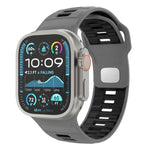 สายรัดนาฬิกาซิลิโคนหัวเข็มขัดกลับลายตาราง สำหรับ Apple Watch ขนาด 46 มม. / 49 มม. / 45 มม. / 44 มม.