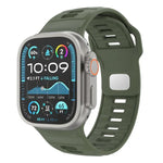 สายรัดนาฬิกาซิลิโคนหัวเข็มขัดกลับลายตาราง สำหรับ Apple Watch ขนาด 46 มม. / 49 มม. / 45 มม. / 44 มม.