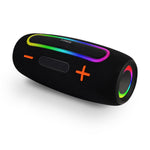 ลำโพงไร้สายพกพากำลัง 20W กันน้ำ IPX6 พร้อมไฟ RGB สำหรับใช้งานกลางแจ้ง ระบบเสียงสเตอริโอพร้อมซับวูฟเฟอร์ PRO9