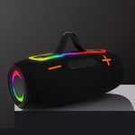 ลำโพงไร้สายพกพากำลัง 20W กันน้ำ IPX6 พร้อมไฟ RGB สำหรับใช้งานกลางแจ้ง ระบบเสียงสเตอริโอพร้อมซับวูฟเฟอร์ PRO9