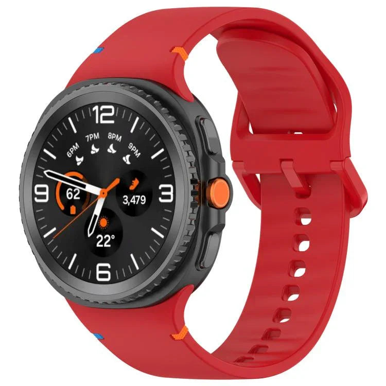 สายรัดนาฬิกาซิลิโคนสีเรียบเย็บขอบ xDfind สำหรับ Samsung Galaxy Watch8 Classic 46mm / Watch8 44mm / 40mm, 20mm, 22mm