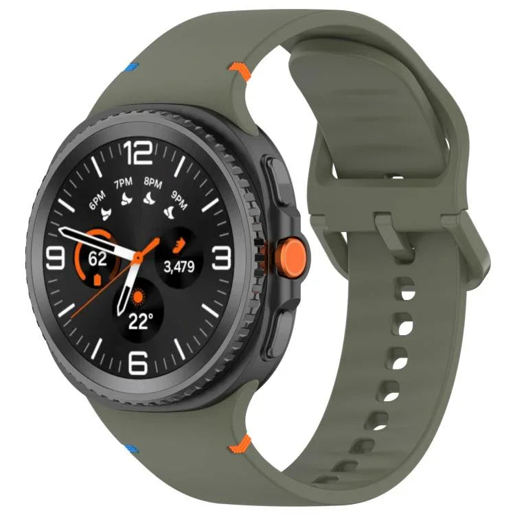 สายรัดนาฬิกาซิลิโคนสีเรียบเย็บขอบ xDfind สำหรับ Samsung Galaxy Watch8 Classic 46mm / Watch8 44mm / 40mm, 20mm, 22mm