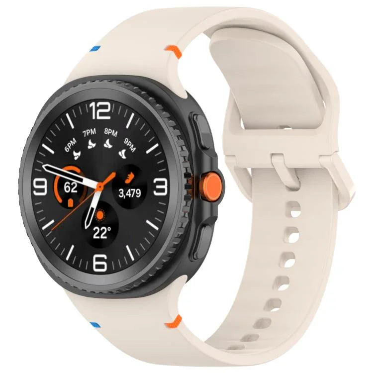 สายรัดนาฬิกาซิลิโคนสีเรียบเย็บขอบ xDfind สำหรับ Samsung Galaxy Watch8 Classic 46mm / Watch8 44mm / 40mm, 20mm, 22mm