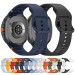 สายรัดนาฬิกาซิลิโคนสีเรียบเย็บขอบ xDfind สำหรับ Samsung Galaxy Watch8 Classic 46mm / Watch8 44mm / 40mm, 20mm, 22mm