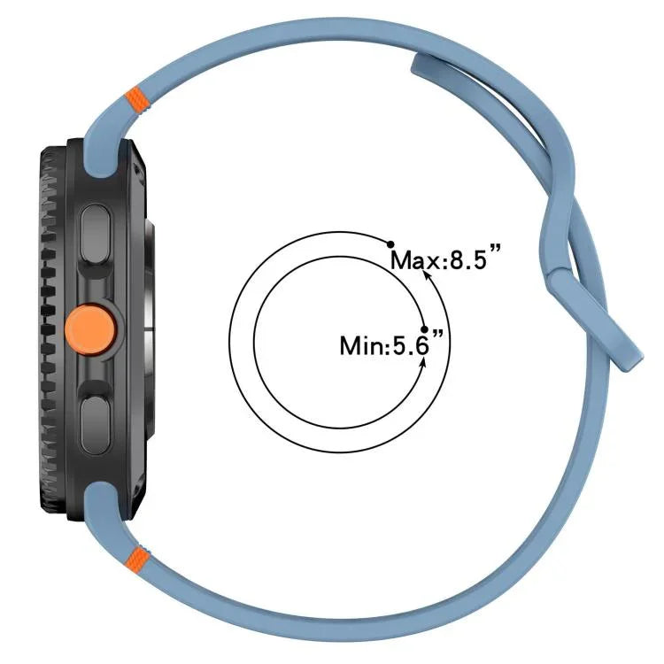 สายรัดนาฬิกาซิลิโคนสีเรียบเย็บขอบ xDfind สำหรับ Samsung Galaxy Watch8 Classic 46mm / Watch8 44mm / 40mm, 20mm, 22mm