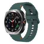 สายรัดนาฬิกาซิลิโคนลายคลื่นเย็บขอบ xDfind สำหรับ Samsung Galaxy Watch8 Classic 46mm / Watch8 44mm / 40mm, L
