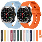 สายรัดนาฬิกาซิลิโคนลายคลื่นเย็บขอบ xDfind สำหรับ Samsung Galaxy Watch8 Classic 46mm / Watch8 44mm / 40mm, L