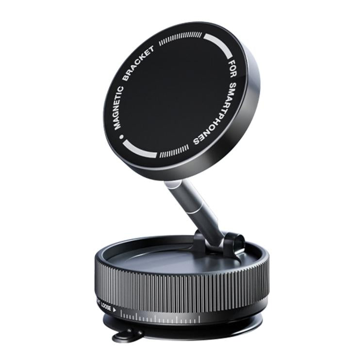 K10A Three-axis Folding Vacuum Adsorption Magnetic Car Phone Holder, K10A (White), K10A (Black), K10A (Grey)