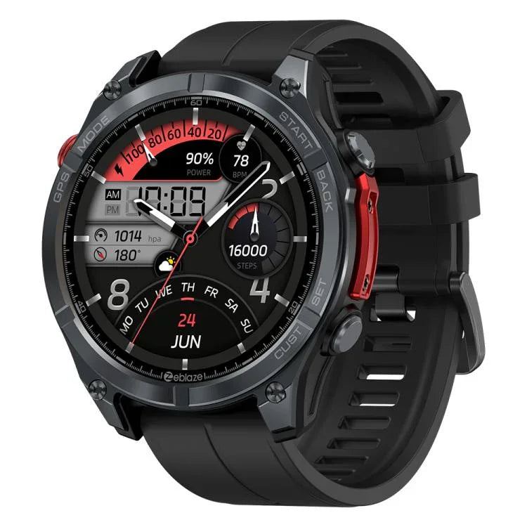 Zeblaze Stratos 4 นาฬิกาสมาร์ท GPS กลางแจ้งทนทาน หน้าจอ 1.43 นิ้ว กันน้ำ 5 ATM & IP69K