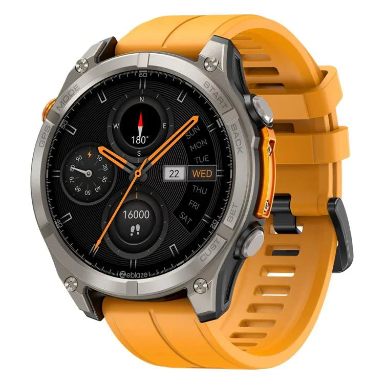 Zeblaze Stratos 4 นาฬิกาสมาร์ท GPS กลางแจ้งทนทาน หน้าจอ 1.43 นิ้ว กันน้ำ 5 ATM & IP69K