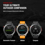 Zeblaze Stratos 4 นาฬิกาสมาร์ท GPS กลางแจ้งทนทาน หน้าจอ 1.43 นิ้ว กันน้ำ 5 ATM & IP69K
