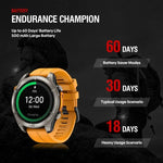 Zeblaze Stratos 4 นาฬิกาสมาร์ท GPS กลางแจ้งทนทาน หน้าจอ 1.43 นิ้ว กันน้ำ 5 ATM & IP69K