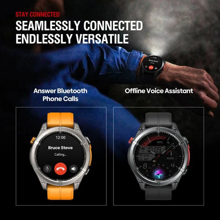Zeblaze Stratos 4 นาฬิกาสมาร์ท GPS กลางแจ้งทนทาน หน้าจอ 1.43 นิ้ว กันน้ำ 5 ATM & IP69K