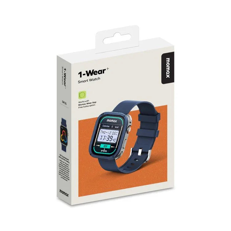 MOMAX SW3S นาฬิกาสปอร์ตสมาร์ทหน้าจอ 1.99 นิ้ว กันน้ำ 3ATM