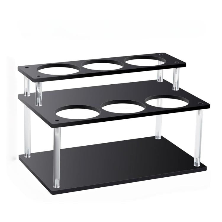 YX164 Acrylic 2 Tier Coffee Syrups Bottle Rack Organizer, YX164