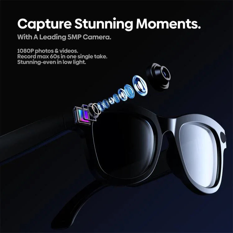 Zeblaze Eyewear แว่นตาถ่ายภาพ AI เสียงเปิดหู ผู้ช่วย AI
