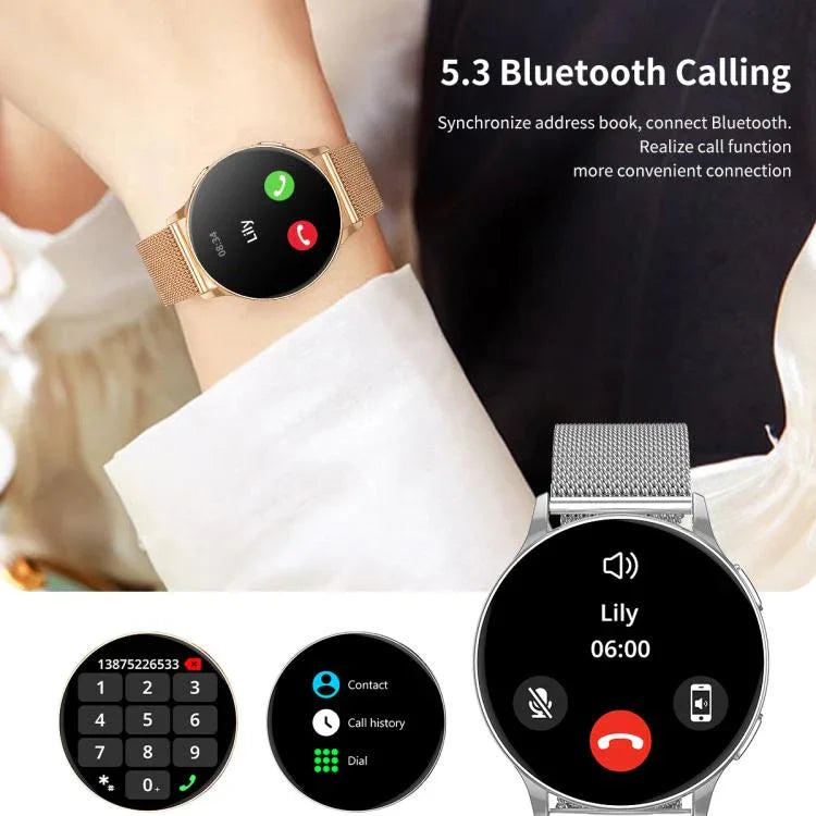 CY29 นาฬิกาสมาร์ทผู้หญิงหน้าจอ AMOLED 1.32 นิ้ว รองรับแอป COFIT