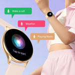 CY29 นาฬิกาสมาร์ทผู้หญิงหน้าจอ AMOLED 1.32 นิ้ว รองรับแอป COFIT