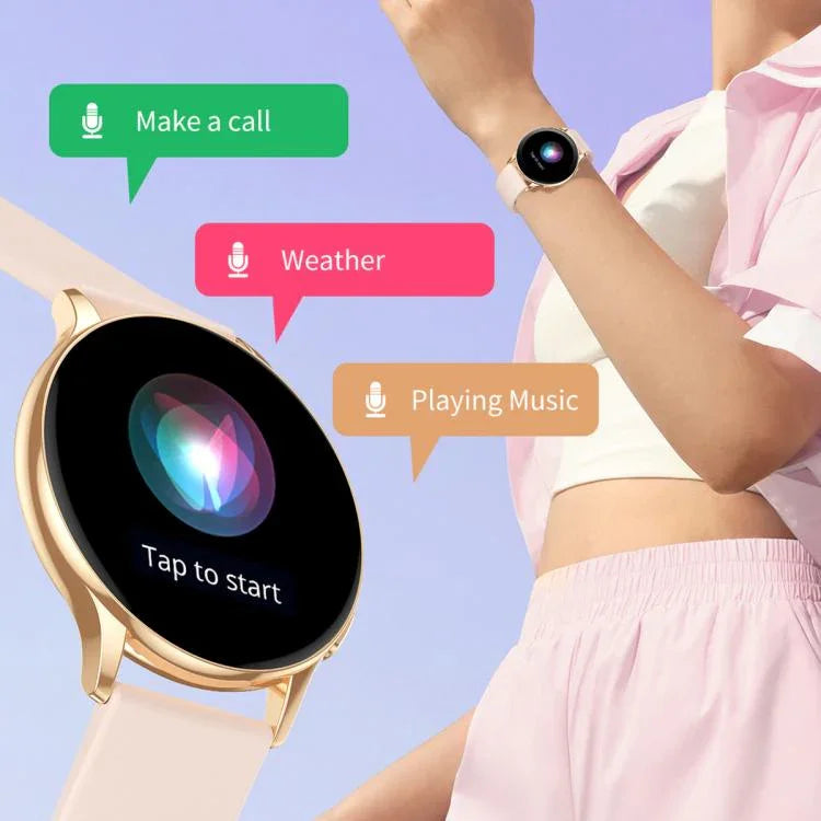 CY29 นาฬิกาสมาร์ทผู้หญิงหน้าจอ AMOLED 1.32 นิ้ว รองรับแอป COFIT