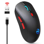 เมาส์ไร้สายชาร์จไฟได้ HXSJ T20 2.4GHz