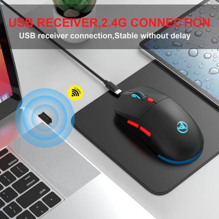 เมาส์ไร้สายชาร์จไฟได้ HXSJ T20 2.4GHz