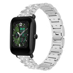 xDfind Diamond Jewelry Steel Watch Band, 22mm For Amazfit GTR 4/3/3 Pro/Bip6/Bip5, 20mm For Amazfit Bip U / Lite / Bip 3 Pro, 20mm For Amazfit GTS4 mini/GTS3/2/2E/GT2 mini, 18mm For Huawei GT5/GT4 41mm / OPPO Watch X2 Mini, 14mm For Garmin Lily 2      ...