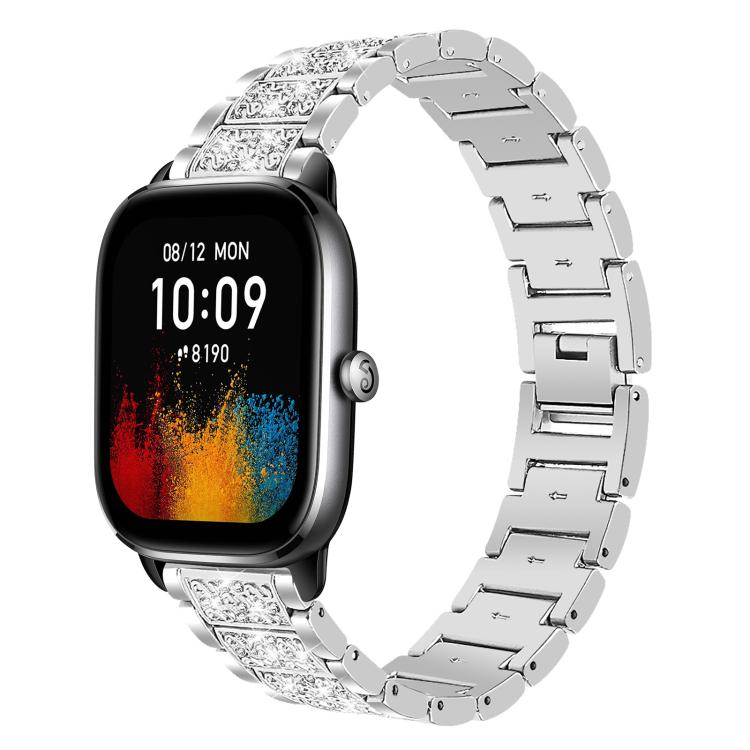 xDfind Diamond Jewelry Steel Watch Band, 22mm For Amazfit GTR 4/3/3 Pro/Bip6/Bip5, 20mm For Amazfit Bip U / Lite / Bip 3 Pro, 20mm For Amazfit GTS4 mini/GTS3/2/2E/GT2 mini, 18mm For Huawei GT5/GT4 41mm / OPPO Watch X2 Mini, 14mm For Garmin Lily 2      ...