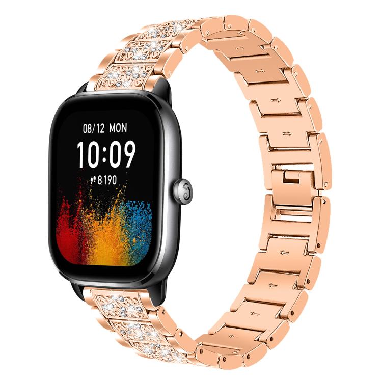 xDfind Diamond Jewelry Steel Watch Band, 22mm For Amazfit GTR 4/3/3 Pro/Bip6/Bip5, 20mm For Amazfit Bip U / Lite / Bip 3 Pro, 20mm For Amazfit GTS4 mini/GTS3/2/2E/GT2 mini, 18mm For Huawei GT5/GT4 41mm / OPPO Watch X2 Mini, 14mm For Garmin Lily 2      ...