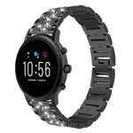 xDfind Diamond Jewelry Steel Watch Band, 22mm For Amazfit GTR 4/3/3 Pro/Bip6/Bip5, 20mm For Amazfit Bip U / Lite / Bip 3 Pro, 20mm For Amazfit GTS4 mini/GTS3/2/2E/GT2 mini, 18mm For Huawei GT5/GT4 41mm / OPPO Watch X2 Mini, 14mm For Garmin Lily 2      ...