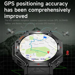 KC91 นาฬิกาสมาร์ท GPS กลางแจ้งหน้าจอ IPS 1.39 นิ้ว กันน้ำ 3ATM พร้อมไฟฉาย