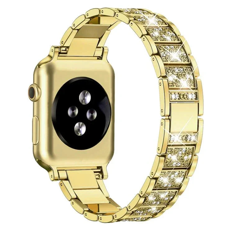 สายรัดนาฬิกาสแตนเลสสตีลเครื่องประดับเพชร xDfind สำหรับ Apple Watch ขนาด 42 / 44 / 45 / 46 / 49 มม. สำหรับ Apple Watch ขนาด 38 / 40 / 41 / S10 42 มม.