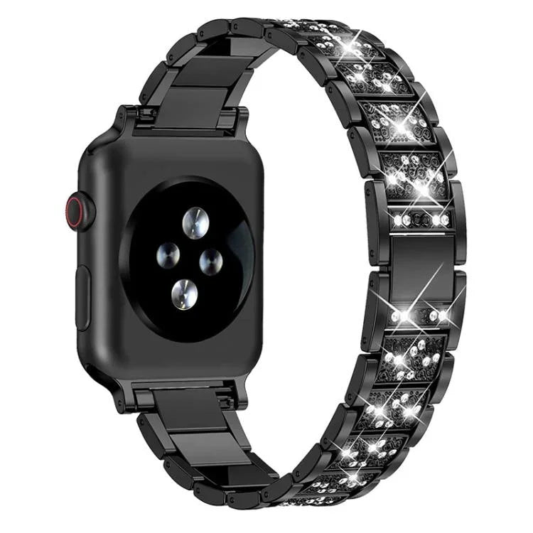 สายรัดนาฬิกาสแตนเลสสตีลเครื่องประดับเพชร xDfind สำหรับ Apple Watch ขนาด 42 / 44 / 45 / 46 / 49 มม. สำหรับ Apple Watch ขนาด 38 / 40 / 41 / S10 42 มม.