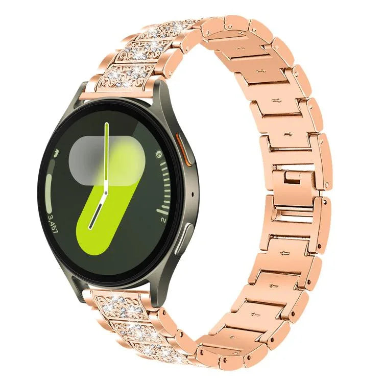 สายรัดนาฬิกาสแตนเลสสตีลเครื่องประดับเพชร xDfind สำหรับ Samsung Galaxy Watch Ultra / Ultra 2025, สำหรับ Samsung Galaxy Watch8 / Watch8 Classic, สำหรับ Samsung Galaxy Watch7 / FE / 6 / 5 / 4, สำหรับ Samsung Galaxy Fit3