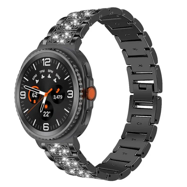 สายรัดนาฬิกาสแตนเลสสตีลเครื่องประดับเพชร xDfind สำหรับ Samsung Galaxy Watch Ultra / Ultra 2025, สำหรับ Samsung Galaxy Watch8 / Watch8 Classic, สำหรับ Samsung Galaxy Watch7 / FE / 6 / 5 / 4, สำหรับ Samsung Galaxy Fit3