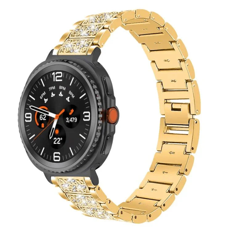สายรัดนาฬิกาสแตนเลสสตีลเครื่องประดับเพชร xDfind สำหรับ Samsung Galaxy Watch Ultra / Ultra 2025, สำหรับ Samsung Galaxy Watch8 / Watch8 Classic, สำหรับ Samsung Galaxy Watch7 / FE / 6 / 5 / 4, สำหรับ Samsung Galaxy Fit3