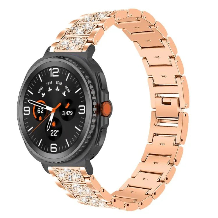 สายรัดนาฬิกาสแตนเลสสตีลเครื่องประดับเพชร xDfind สำหรับ Samsung Galaxy Watch Ultra / Ultra 2025, สำหรับ Samsung Galaxy Watch8 / Watch8 Classic, สำหรับ Samsung Galaxy Watch7 / FE / 6 / 5 / 4, สำหรับ Samsung Galaxy Fit3