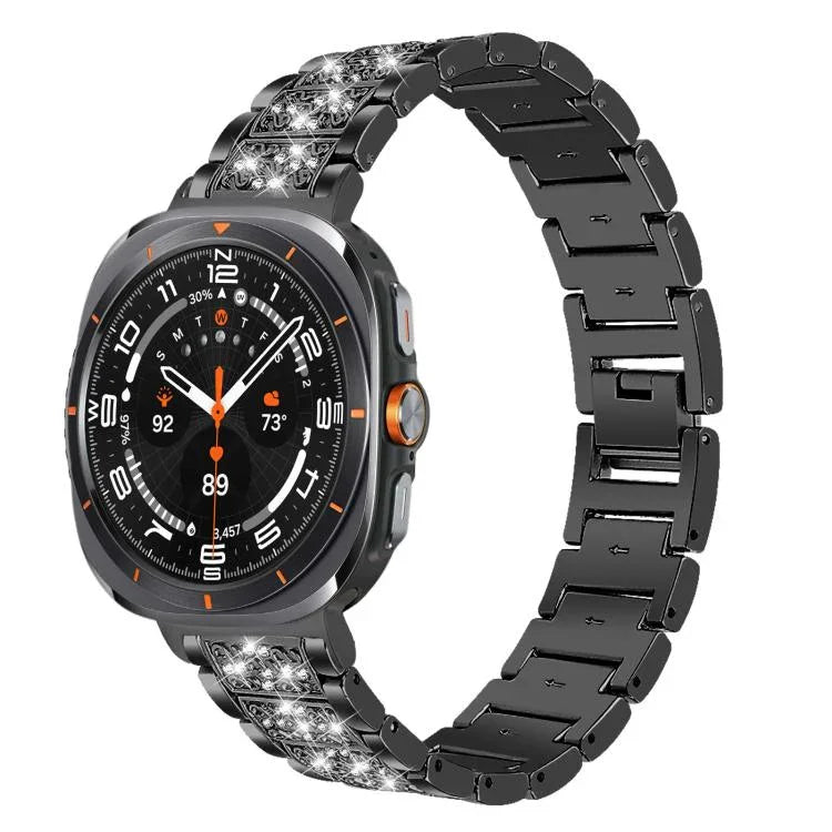 สายรัดนาฬิกาสแตนเลสสตีลเครื่องประดับเพชร xDfind สำหรับ Samsung Galaxy Watch Ultra / Ultra 2025, สำหรับ Samsung Galaxy Watch8 / Watch8 Classic, สำหรับ Samsung Galaxy Watch7 / FE / 6 / 5 / 4, สำหรับ Samsung Galaxy Fit3