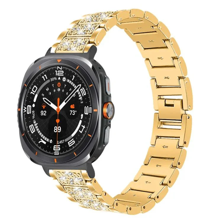 สายรัดนาฬิกาสแตนเลสสตีลเครื่องประดับเพชร xDfind สำหรับ Samsung Galaxy Watch Ultra / Ultra 2025, สำหรับ Samsung Galaxy Watch8 / Watch8 Classic, สำหรับ Samsung Galaxy Watch7 / FE / 6 / 5 / 4, สำหรับ Samsung Galaxy Fit3