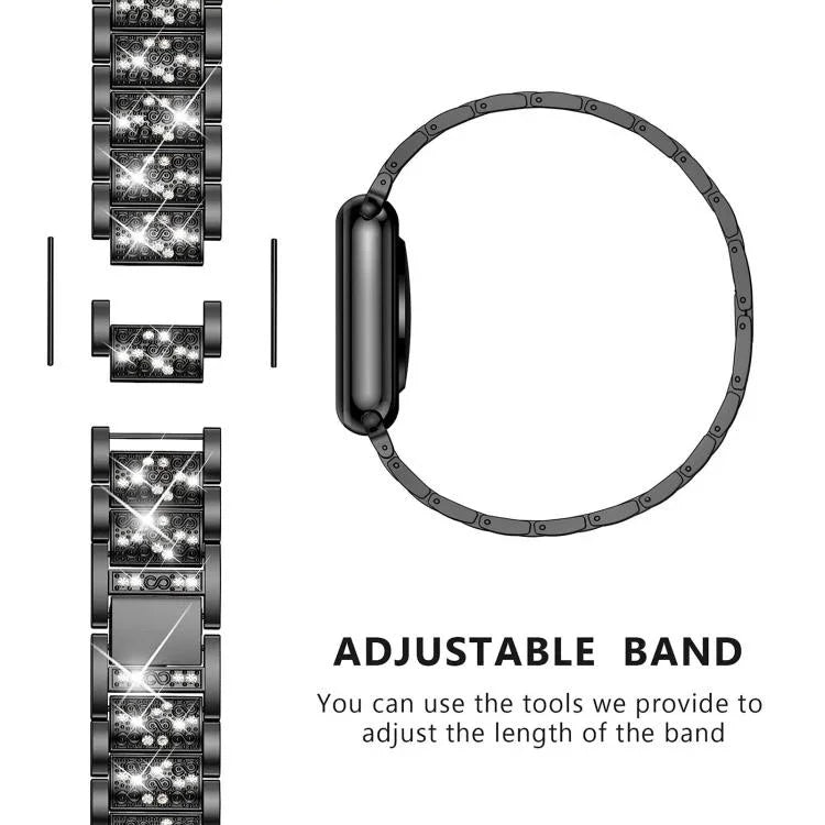 สายรัดนาฬิกาสแตนเลสสตีลเครื่องประดับเพชร xDfind สำหรับ Samsung Galaxy Watch Ultra / Ultra 2025, สำหรับ Samsung Galaxy Watch8 / Watch8 Classic, สำหรับ Samsung Galaxy Watch7 / FE / 6 / 5 / 4, สำหรับ Samsung Galaxy Fit3