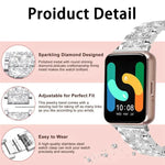 สายรัดนาฬิกาสแตนเลสสตีลเครื่องประดับเพชร xDfind สำหรับ Samsung Galaxy Watch Ultra / Ultra 2025, สำหรับ Samsung Galaxy Watch8 / Watch8 Classic, สำหรับ Samsung Galaxy Watch7 / FE / 6 / 5 / 4, สำหรับ Samsung Galaxy Fit3