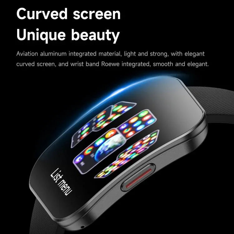 U17 สมาร์ทวอทช์กีฬา IP68 หน้าจอโค้งบางพิเศษ 1.85 นิ้ว