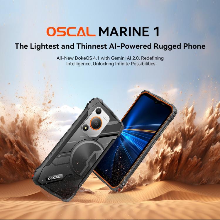Blackview Oscal Marine 1, 6.56 นิ้ว Android 15 Unisoc UMS9230E T615 Octa Core, เครือข่าย: 4G, OTG, NFC, 4GB+128GB