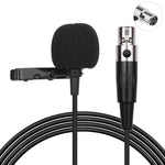ไมโครโฟนโลหะแบบ Lavalier ความยาวสาย 1.5 ม., หัว XLR 3 พิน, หัว XLR 4 พิน