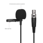 ไมโครโฟนโลหะแบบ Lavalier ความยาวสาย 1.5 ม., หัว XLR 3 พิน, หัว XLR 4 พิน