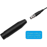 ไมโครโฟนโลหะแบบ Lavalier ความยาวสาย 1.5 ม., หัว XLR 3 พิน, หัว XLR 4 พิน