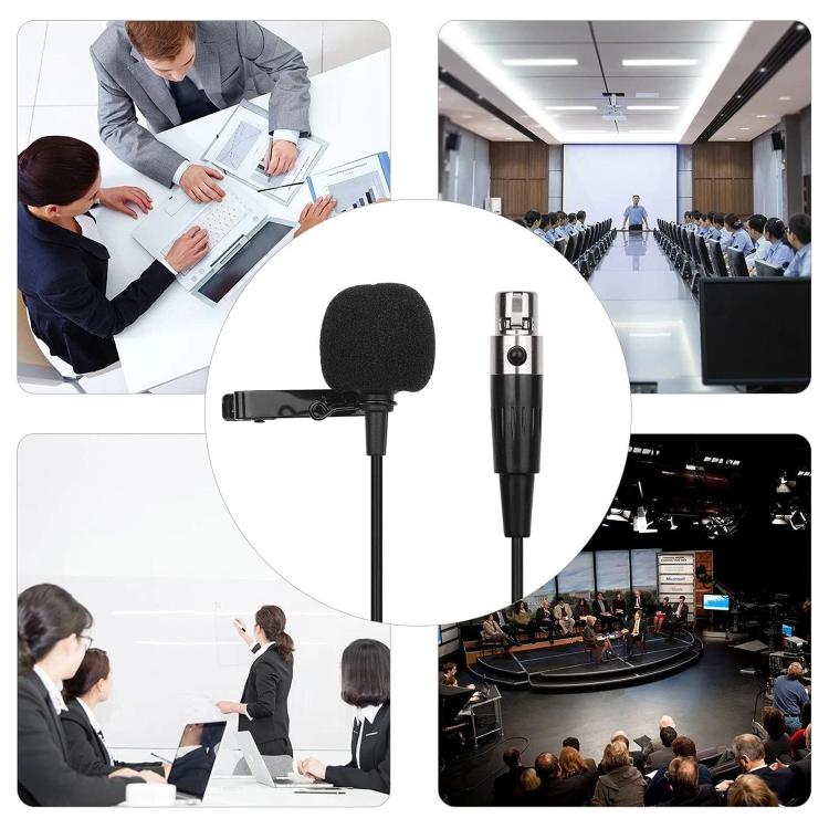 ไมโครโฟนโลหะแบบ Lavalier ความยาวสาย 1.5 ม., หัว XLR 3 พิน, หัว XLR 4 พิน