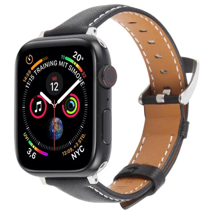 สายรัดนาฬิกาหนังไมโครไฟเบอร์ผ้าไหม สำหรับ Apple Watch ขนาด 46 มม. / 49 มม. / 45 มม. / 44 มม. สำหรับ Apple Watch ขนาด 42 มม. / 41 มม. / 40 มม. / 38 มม.