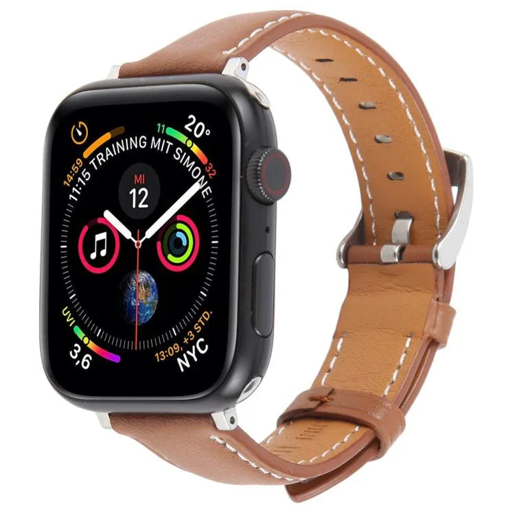 สายรัดนาฬิกาหนังไมโครไฟเบอร์ผ้าไหม สำหรับ Apple Watch ขนาด 46 มม. / 49 มม. / 45 มม. / 44 มม. สำหรับ Apple Watch ขนาด 42 มม. / 41 มม. / 40 มม. / 38 มม.