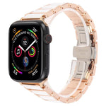 สายรัดนาฬิกาเหล็กเซรามิกสามเม็ดขนาด 18 มม. สำหรับ Apple Watch ขนาด 46 มม. / 49 มม. / 45 มม. / 44 มม. สำหรับ Apple Watch ขนาด 42 มม. / 41 มม. / 40 มม. / 38 มม.