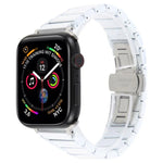 สายรัดนาฬิกาเหล็กเซรามิกสามเม็ดขนาด 18 มม. สำหรับ Apple Watch ขนาด 46 มม. / 49 มม. / 45 มม. / 44 มม. สำหรับ Apple Watch ขนาด 42 มม. / 41 มม. / 40 มม. / 38 มม.